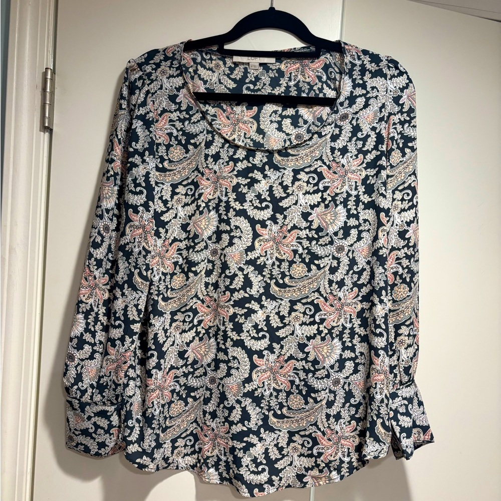 Loft Floral Print Blouse